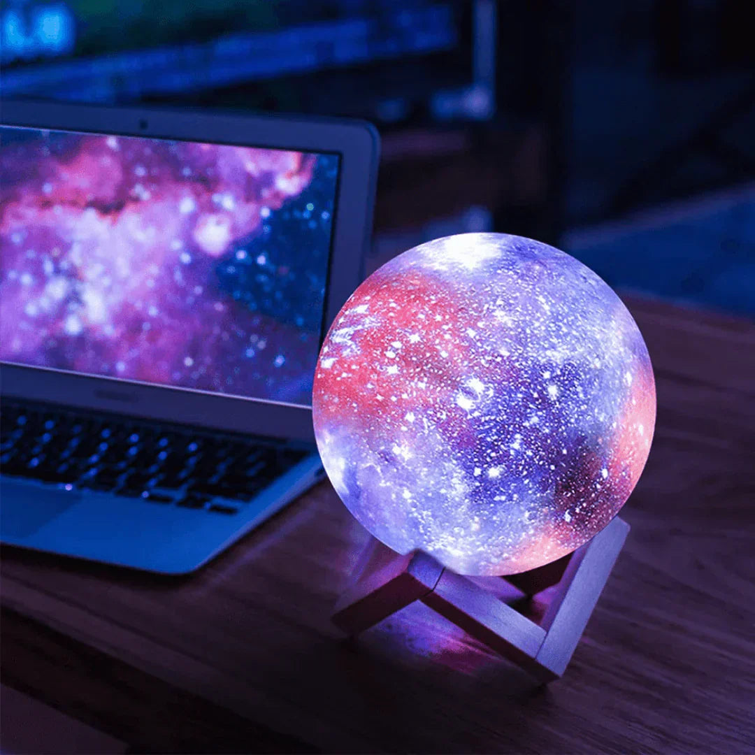 Magische Mondlampe mit LED-Beleuchtung