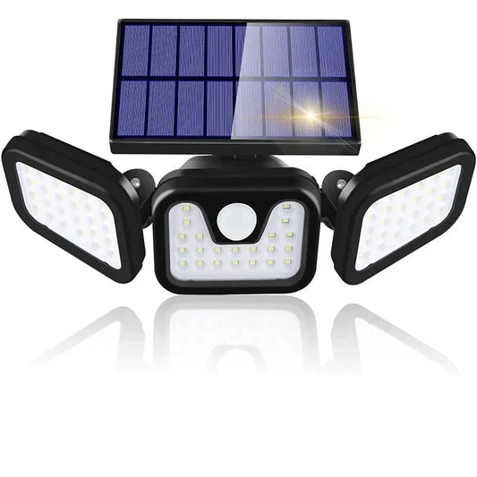 Solarbetriebene Wandleuchte für Außenbereich mit Bewegungsmelder