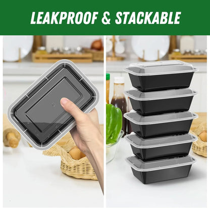 50-teiliges Meal-Prep Behälter Set mit Deckel – Praktische Aufbewahrungslösungen für Essensvorbereitung & Portionierung
