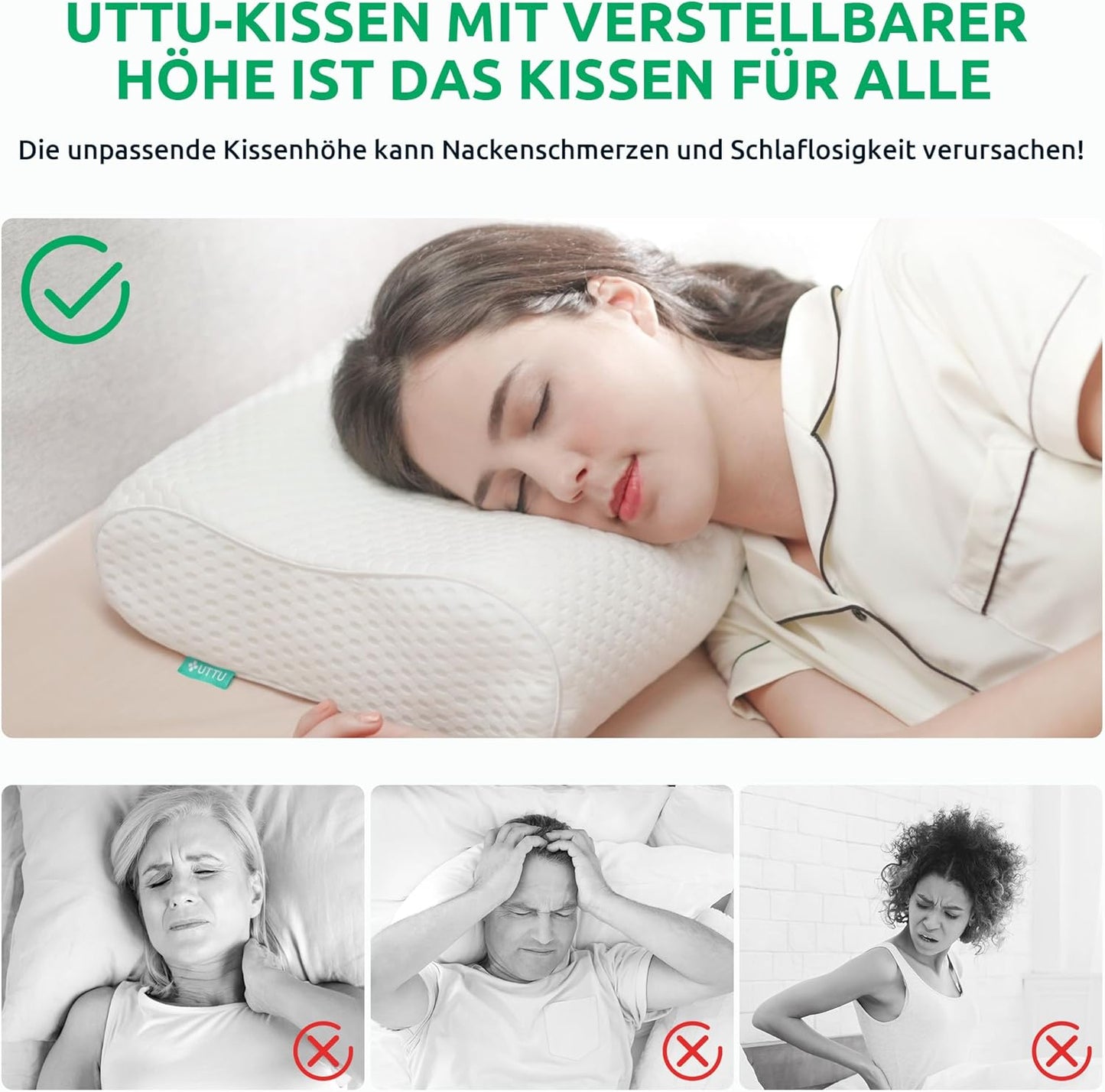Ergonomisches Orthopädisches Nackenkissen – Optimale Unterstützung für eine gesunde Schlafhaltung