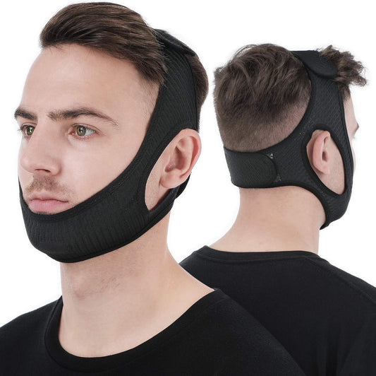 Anti-Schnarch Kinnband – Verstellbarer Schnarchstopper für Ruhigen Schlaf