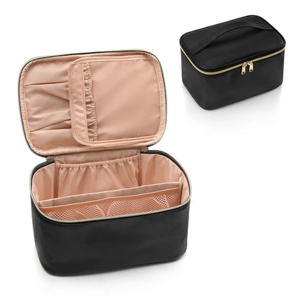 Praktischer Make-Up Organizer für Reisen – mit Fächern und Verteilern für Ordnung
