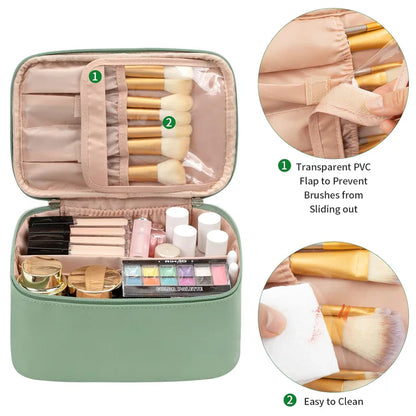 Praktischer Make-Up Organizer für Reisen – mit Fächern und Verteilern für Ordnung