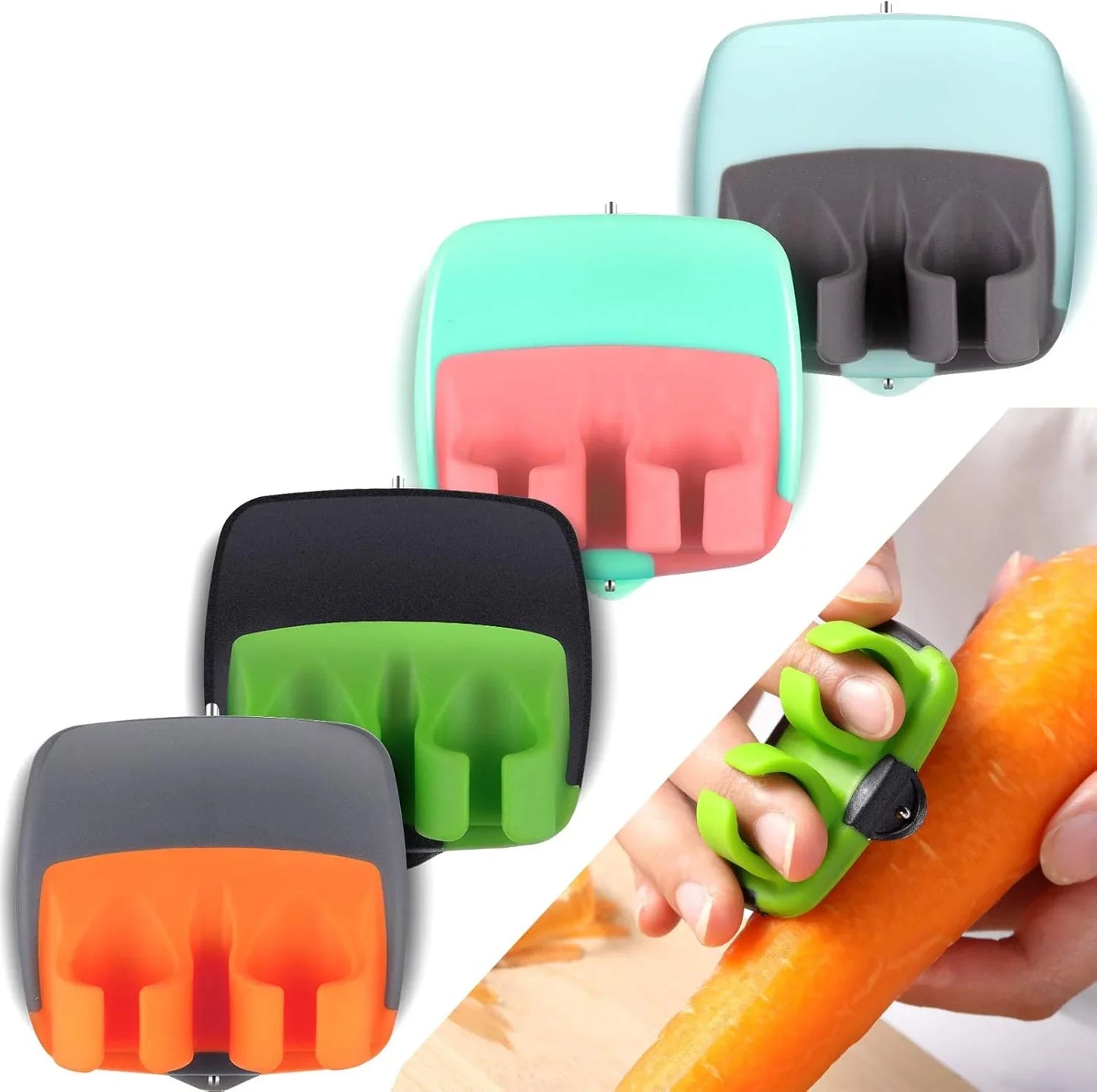 Fingerfreundliches 4-teiliges Gemüseschäler-Set
