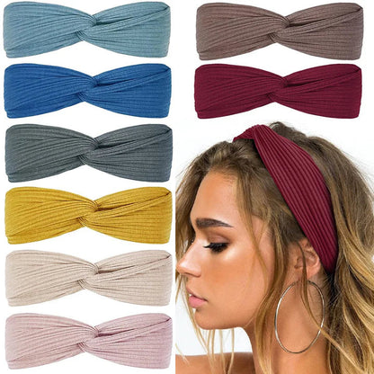 Geripptes Boho Stirnband Mit Twist Knoten – Stylisch & Bequem
