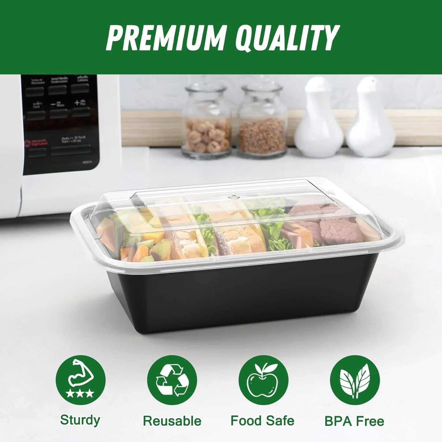 50-teiliges Meal-Prep Behälter Set mit Deckel – Praktische Aufbewahrungslösungen für Essensvorbereitung & Portionierung