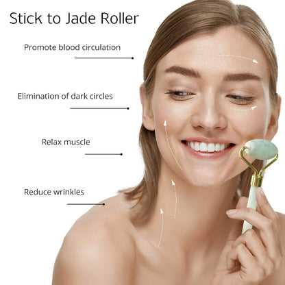 Sofortiges Glühen Gua Sha & Jade Roller Set – für Strahlende Haut und Entspannung