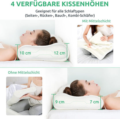 Ergonomisches Orthopädisches Nackenkissen – Optimale Unterstützung für eine gesunde Schlafhaltung