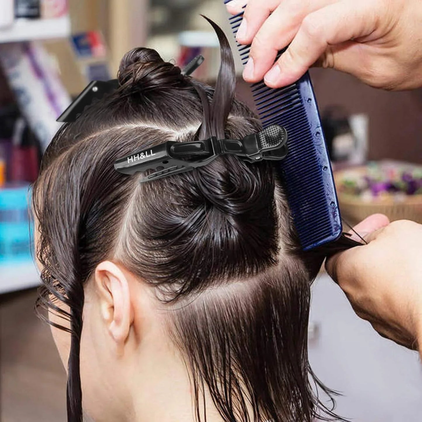 Rutschfeste Haarclips für Salon und Alltag