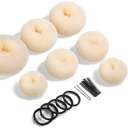 Donut-Haarknoten Set – Voluminöse Dutt-Hilfe für Perfekte Hochsteckfrisuren
