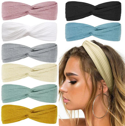 Geripptes Boho Stirnband Mit Twist Knoten – Stylisch & Bequem