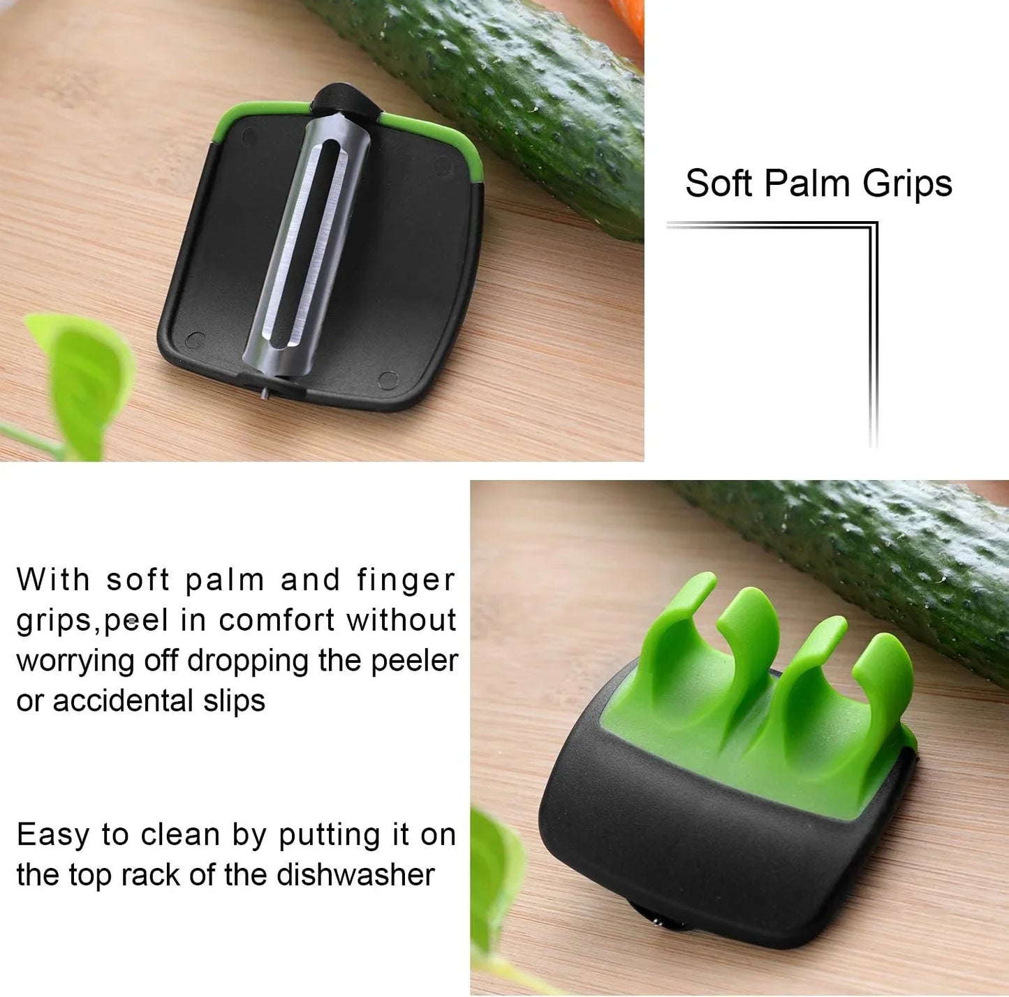 Fingerfreundliches 4-teiliges Gemüseschäler-Set