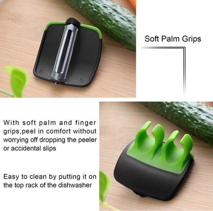 Fingerfreundliches 4-teiliges Gemüseschäler-Set
