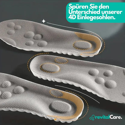 Komfortable 4D Einlegesohlen für den Alltag