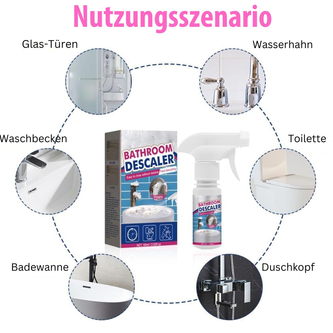 Leistungsstarker Badreiniger mit Aktivschaum