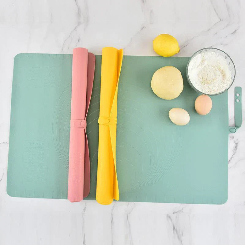 Antihaft Silikon-Backunterlage – Wiederverwendbare Teigmatte für Backen und Kochen