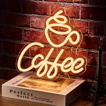 Neonlicht Kaffee – Stylisches LED-Schild für Wand
