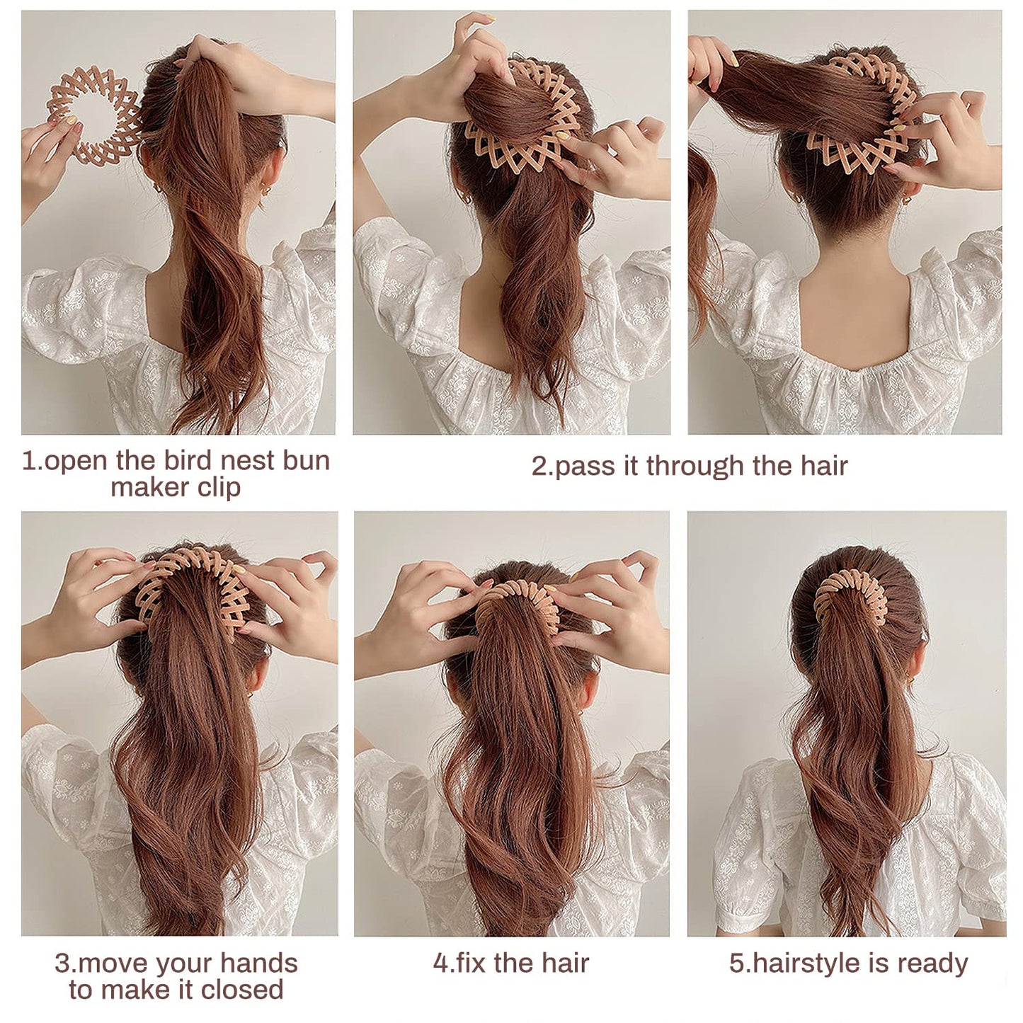 Elastische Vogelnest Haarspange – Sicherer Halt & Stilvolles Design