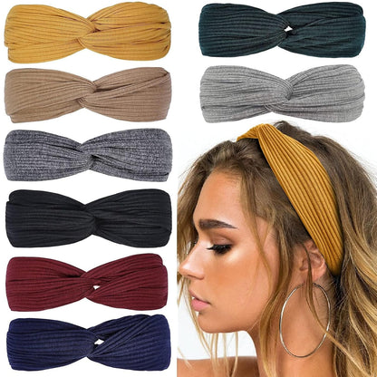 Geripptes Boho Stirnband Mit Twist Knoten – Stylisch & Bequem