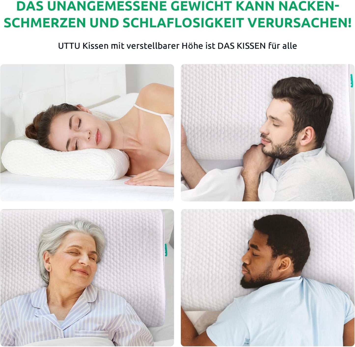 Ergonomisches Orthopädisches Nackenkissen – Optimale Unterstützung für eine gesunde Schlafhaltung