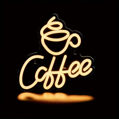 Neonlicht Kaffee – Stylisches LED-Schild für Wand
