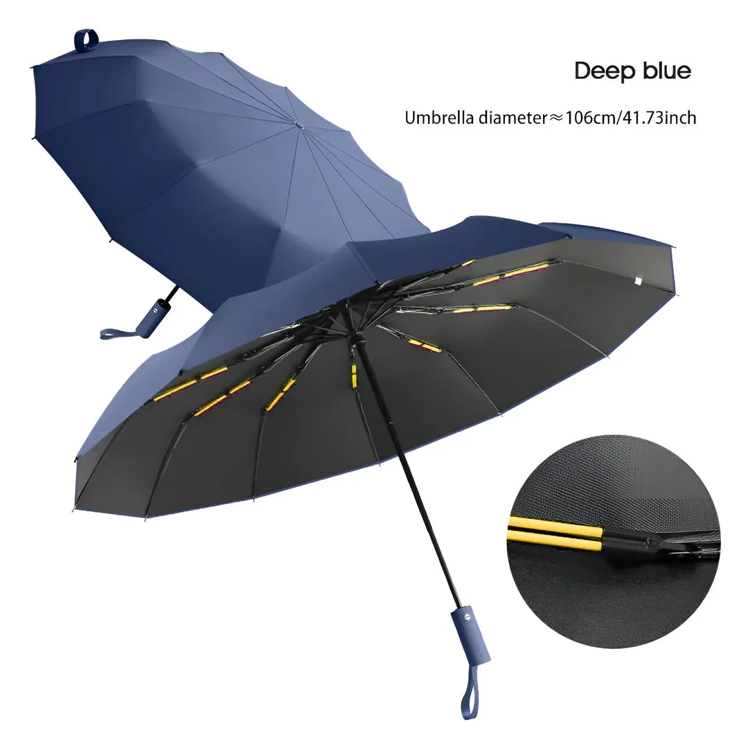 Umweltfreundlicher Doppel-Regenschirm mit UV-Schutz und Verstellbarem Griff