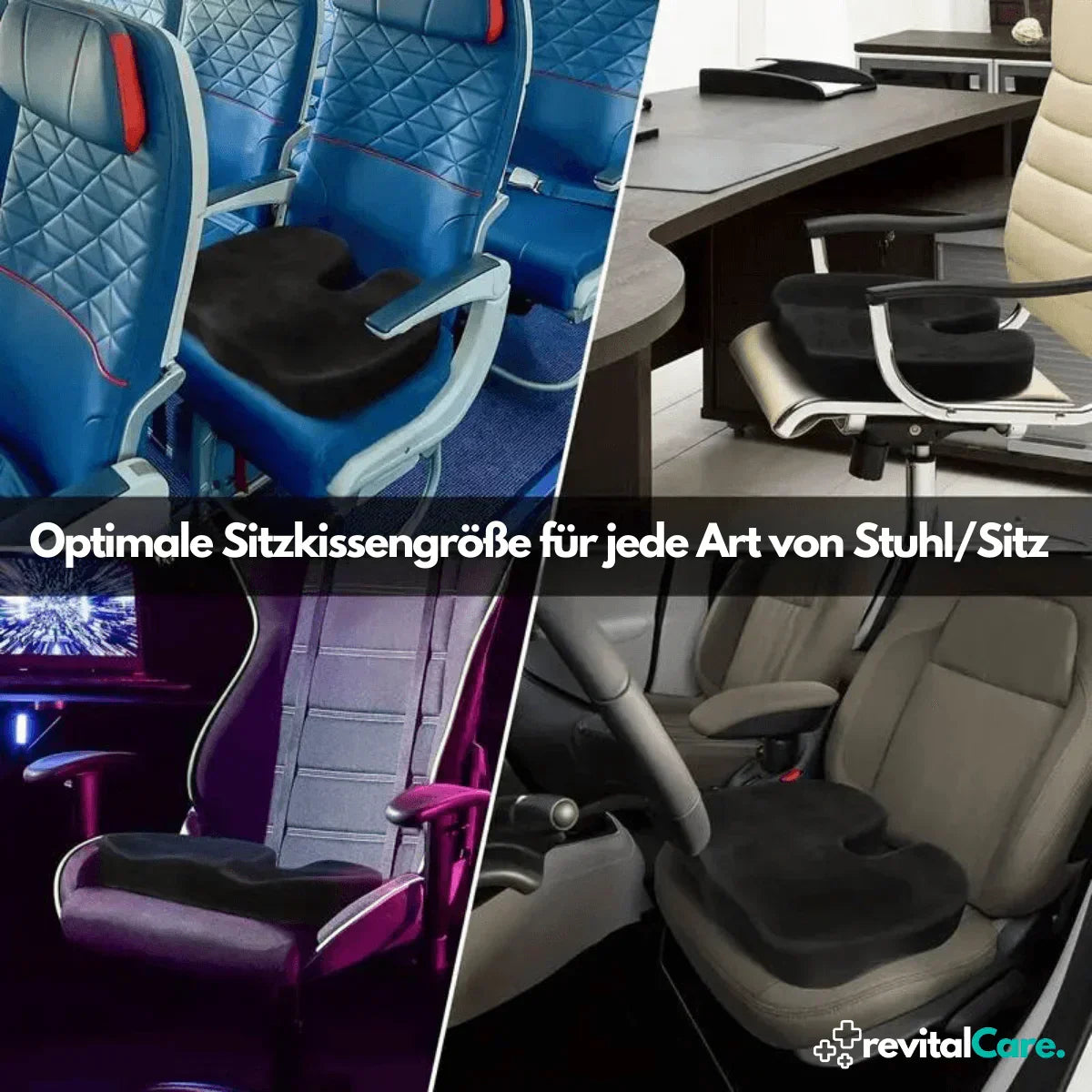 Ergonomisches 4D Sitzkissen mit Orthopädischer Unterstützung für Maximalen Komfort