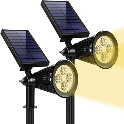 Verstellbare Solarleuchte für den Garten