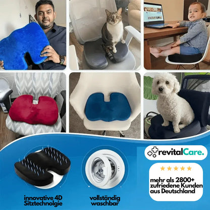 Ergonomisches 4D Sitzkissen mit Orthopädischer Unterstützung für Maximalen Komfort