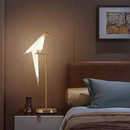 Vogel-Lampe im exklusiven Design mit praktischem Magnetfuß