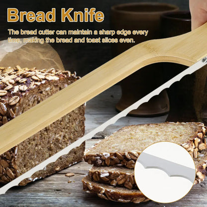 Scharfes Brotmesser Mit Ergonomischem Griff Für Gleichmäßige Scheiben