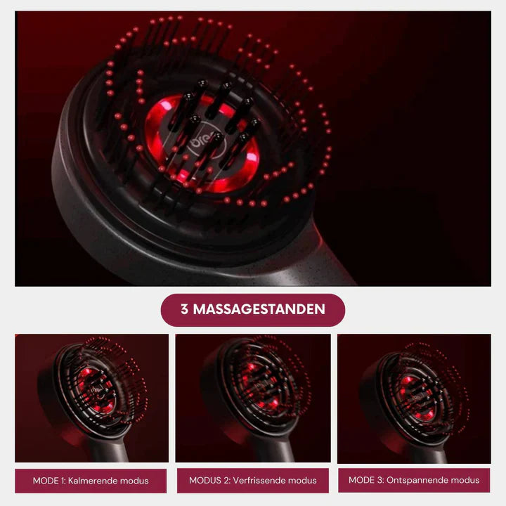 Elektrische Kopfhautmassagebürste – Entspannende Massage & LED-Lichttherapie für Gesunde Haare