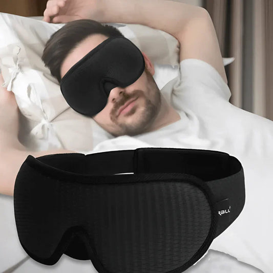 Ergonomische 3D Schlafmaske Mit Memory Foam Und Lichtblockierung
