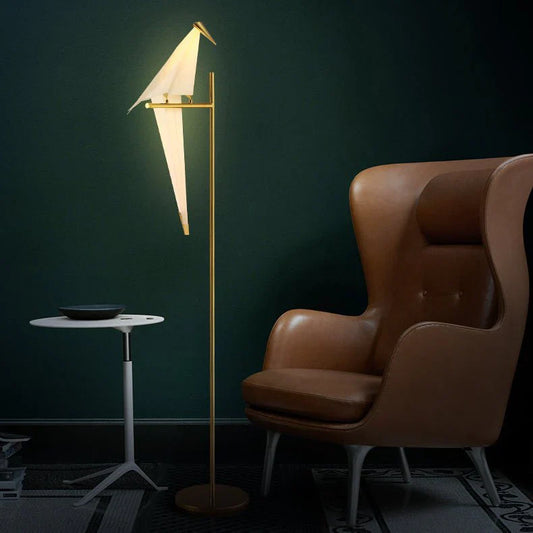 Vogel-Lampe im exklusiven Design mit praktischem Magnetfuß