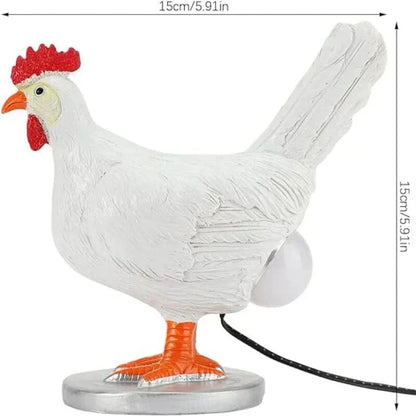 Kreative Hühner-Lampe im Tierdesign für den Tisch