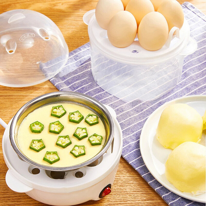 Multifunktionaler Eierkocher und Dampfgarer – Perfekte Eier und Dampfen Leicht Gemacht