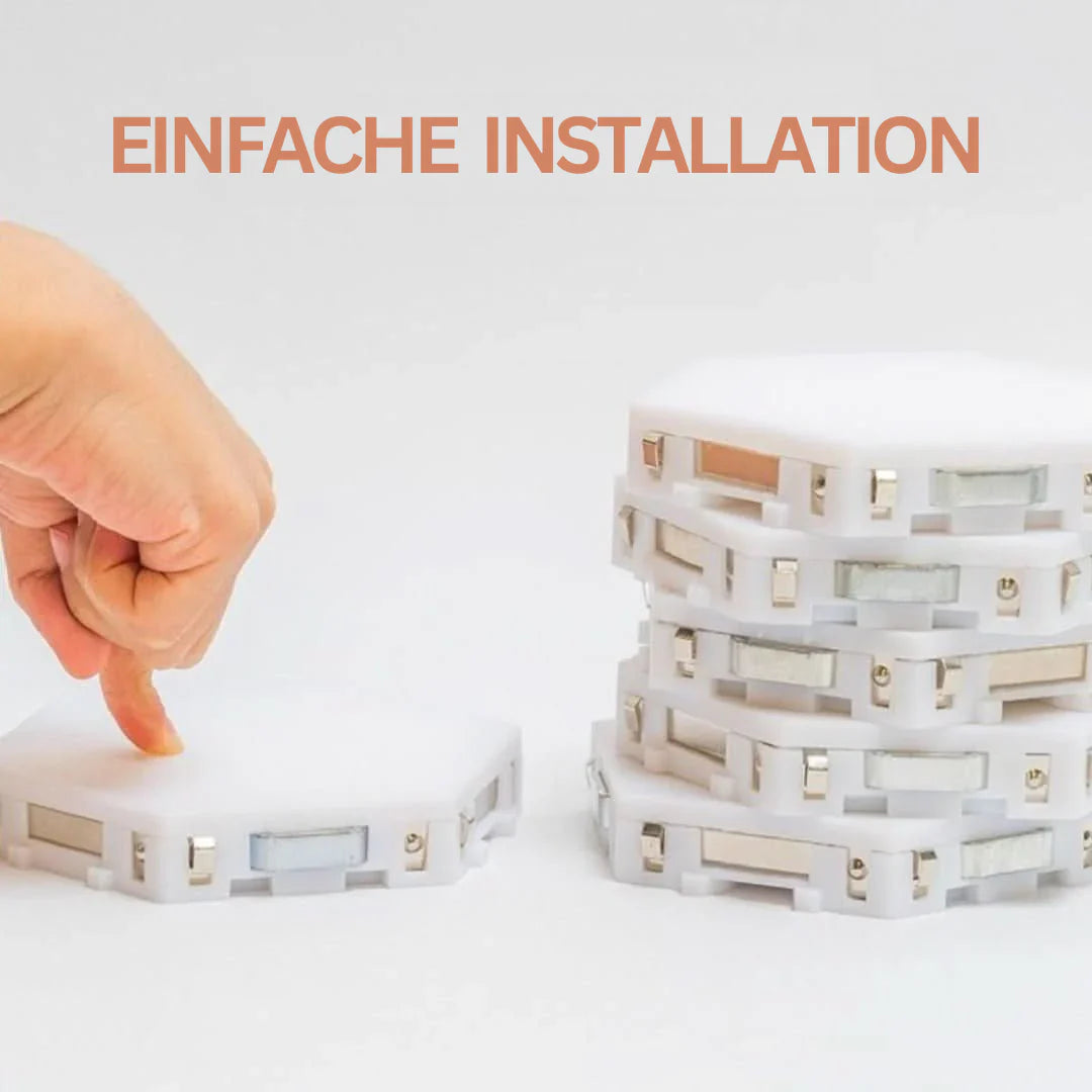 Interaktive LED-Wandpanels mit RGB-Farbsteuerung und Musik-Synchronisation