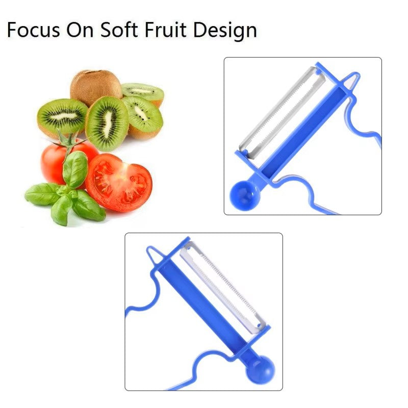 Multifunktionales Schäler-Set (3-teilig) – Ideal für Obst Gemüse und mehr