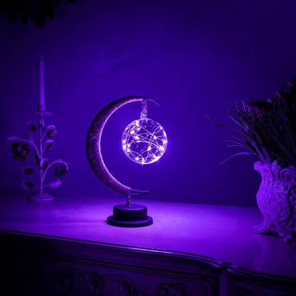 Mondlampe Mit Lichterketten
