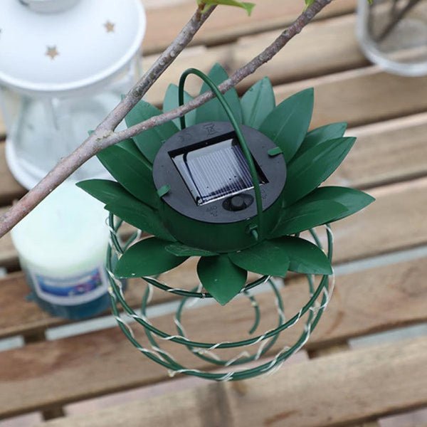LED Solar-Gartenlampe in Ananasform