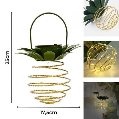 LED Solar-Gartenlampe in Ananasform