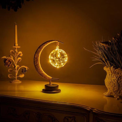Mondlampe Mit Lichterketten