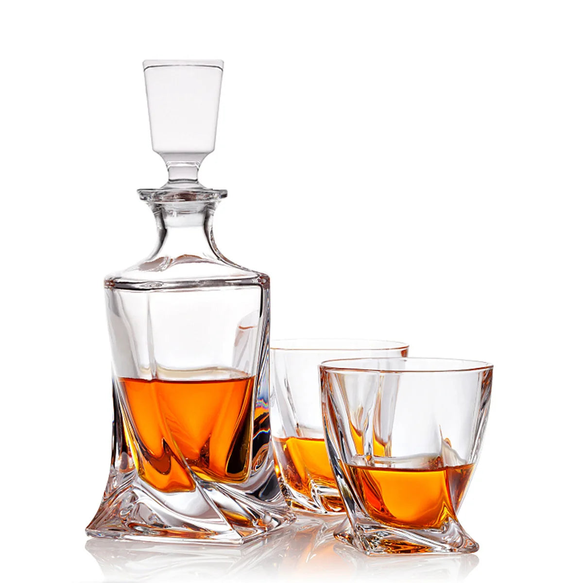 Kristall-Whiskey-Set mit Karaffe und Bechern – Luxus für Kenner