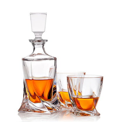 Kristall-Whiskey-Set mit Karaffe und Bechern – Luxus für Kenner