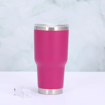 Thermobecher mit Schiebeverschluss und doppelwandiger Isolierung