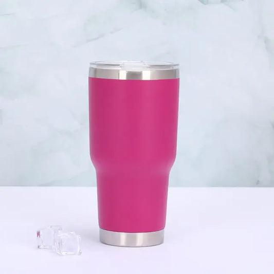 Thermobecher mit Schiebeverschluss und doppelwandiger Isolierung
