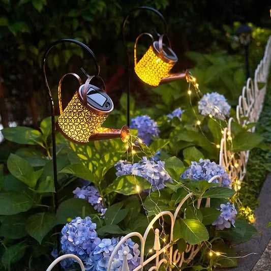 Solar Gartenleuchte in Gießkanne Form