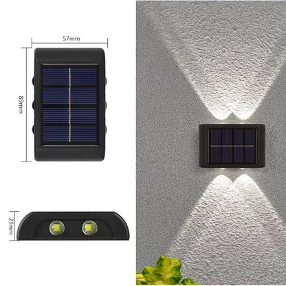 Energieeffiziente LED Solar Außenwandleuchte