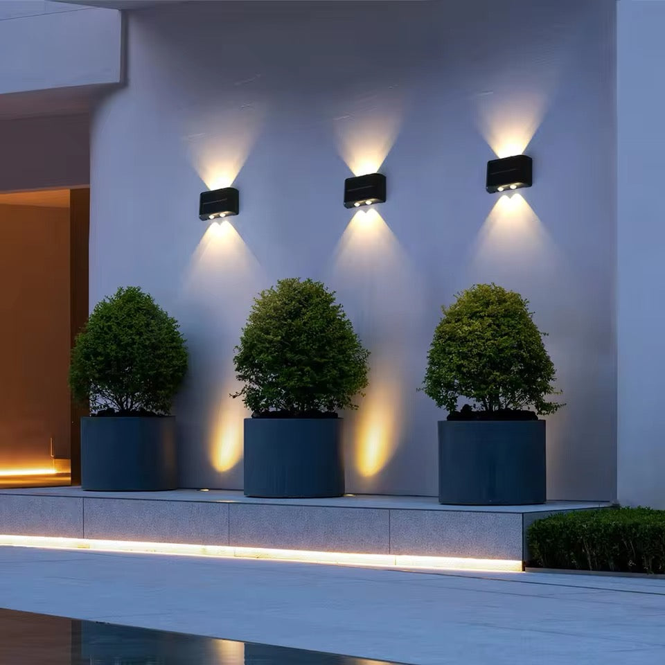 Energieeffiziente LED Solar Außenwandleuchte