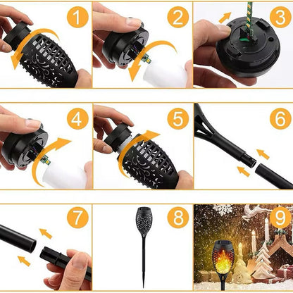 Outdoor Solar Fackel Lampe für Garten